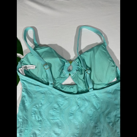 Trina Turk [ 6‎ ] Cascais Wave Maillot One Piece Swimsuit in Aqua Blue - Picture 8 of 12